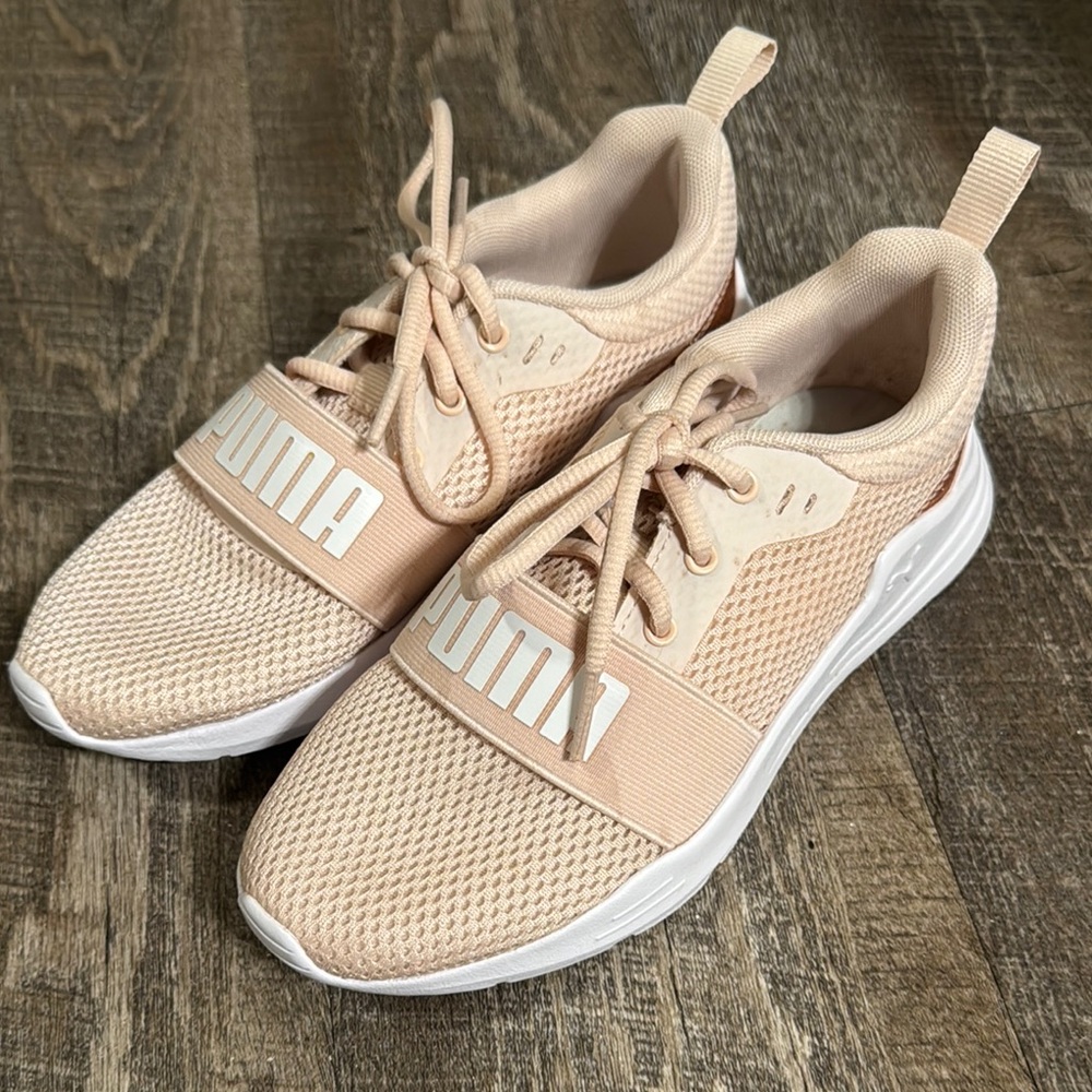 Puma Light Pink Athletic Sneakers Size 3 New- Please read description